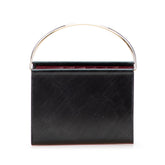 カルティエ トリニティ ハンドバッグ ウォレットバッグ ブラック ゴールド レザー メッキ レディース CARTIER 【中古】